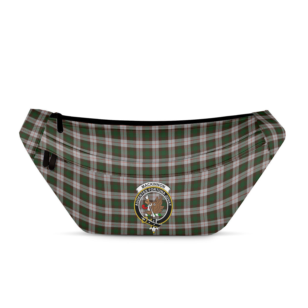 ScotsTee Shop Scottish MacKinnon Dress Clan Crest Tartan Fanny Pack Plaid Waist Bag