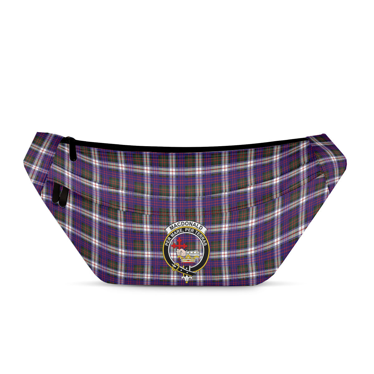 ScotsTee Shop Scottish MacDonald Dress Modern SC Clan Crest Tartan Fanny Pack Plaid Waist Bag