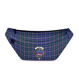 ScotsTee Shop Scottish Weir Modern SC Clan Crest Tartan Fanny Pack Plaid Waist Bag