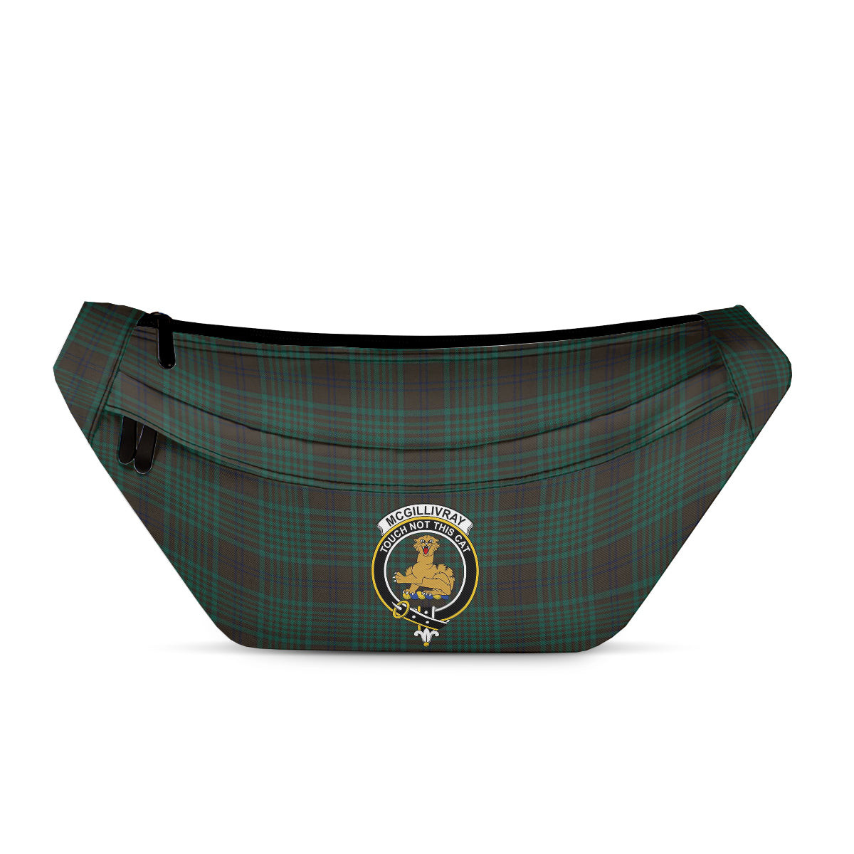 ScotsTee Shop Scottish McGillivray Hunting Modern Clan Crest Tartan Fanny Pack Plaid Waist Bag