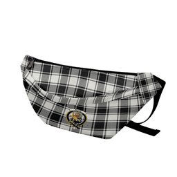 ScotsTee Shop Scottish McFie Black & White Ancient Clan Crest Tartan Fanny Pack Plaid Waist Bag