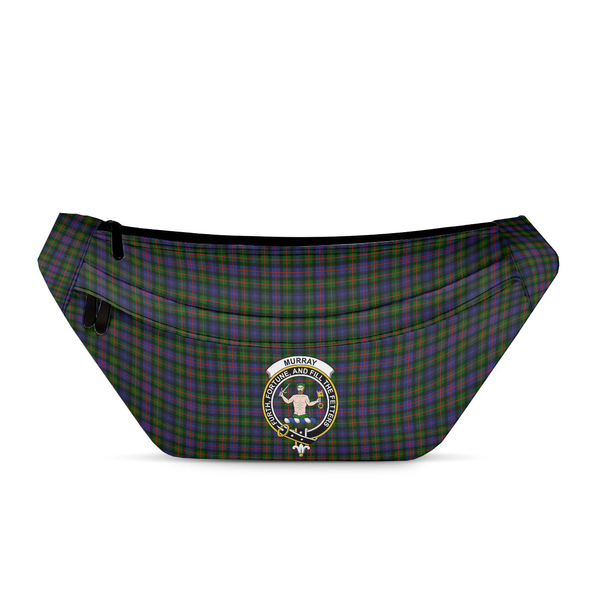 ScotsTee Shop Scottish Murray of Atholl Modern Clan Crest Tartan Fanny Pack Plaid Waist Bag