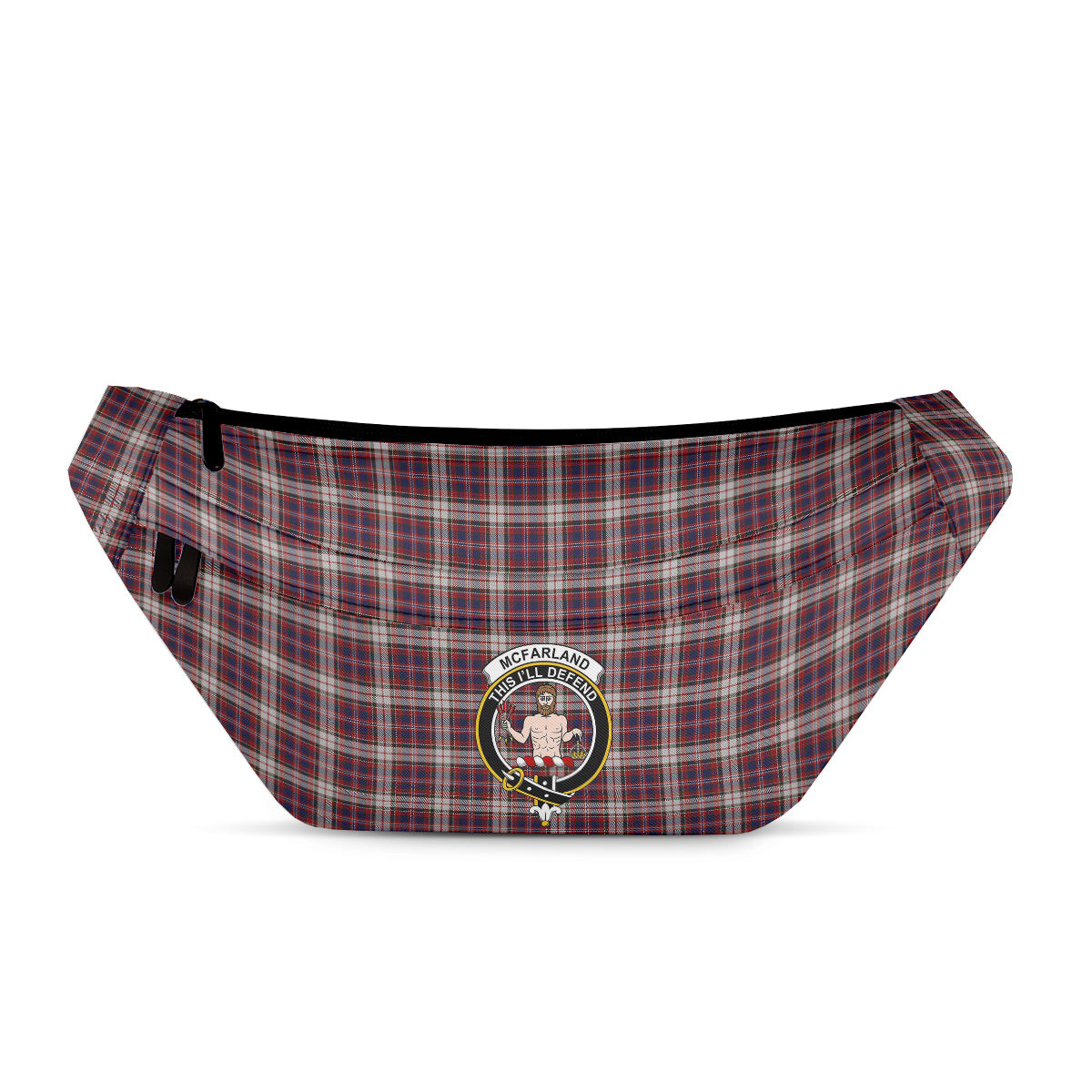 ScotsTee Shop Scottish McFarland Dress Clan Crest Tartan Fanny Pack Plaid Waist Bag