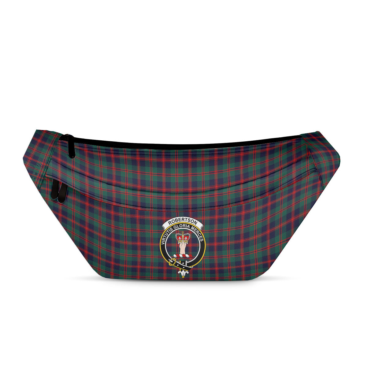 ScotsTee Shop Scottish Robertson of Struan Modern Clan Crest Tartan Fanny Pack Plaid Waist Bag
