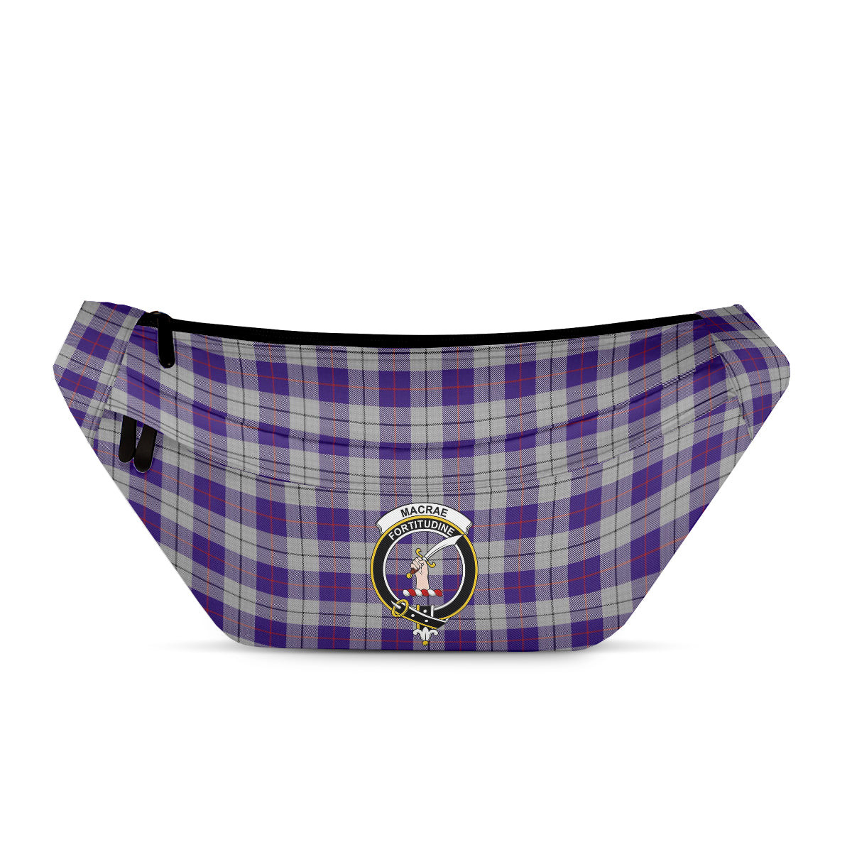 ScotsTee Shop Scottish MacRae Dress Purple 1 Clan Crest Tartan Fanny Pack Plaid Waist Bag