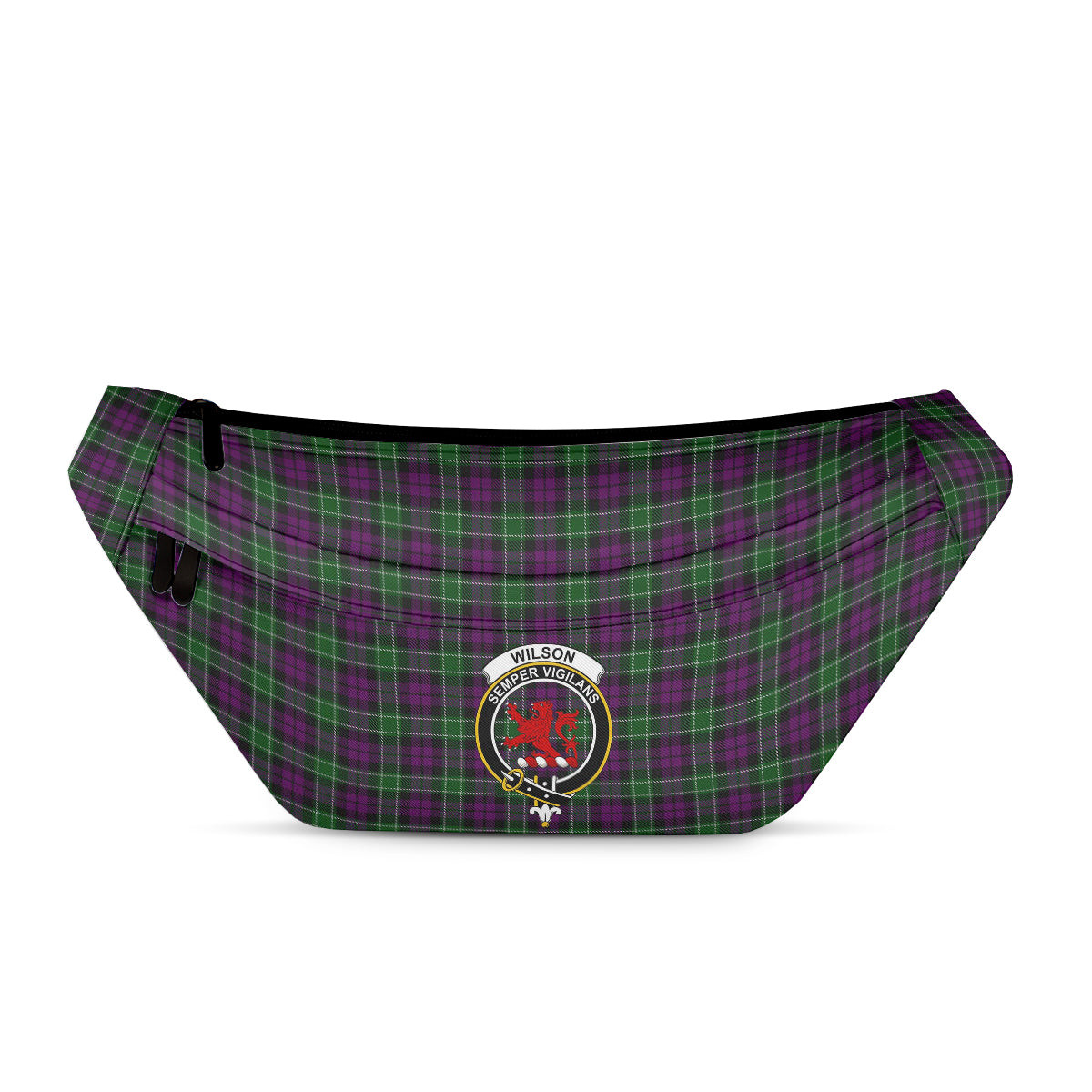 ScotsTee Shop Scottish Wilsons 158 Clan Crest Tartan Fanny Pack Plaid Waist Bag