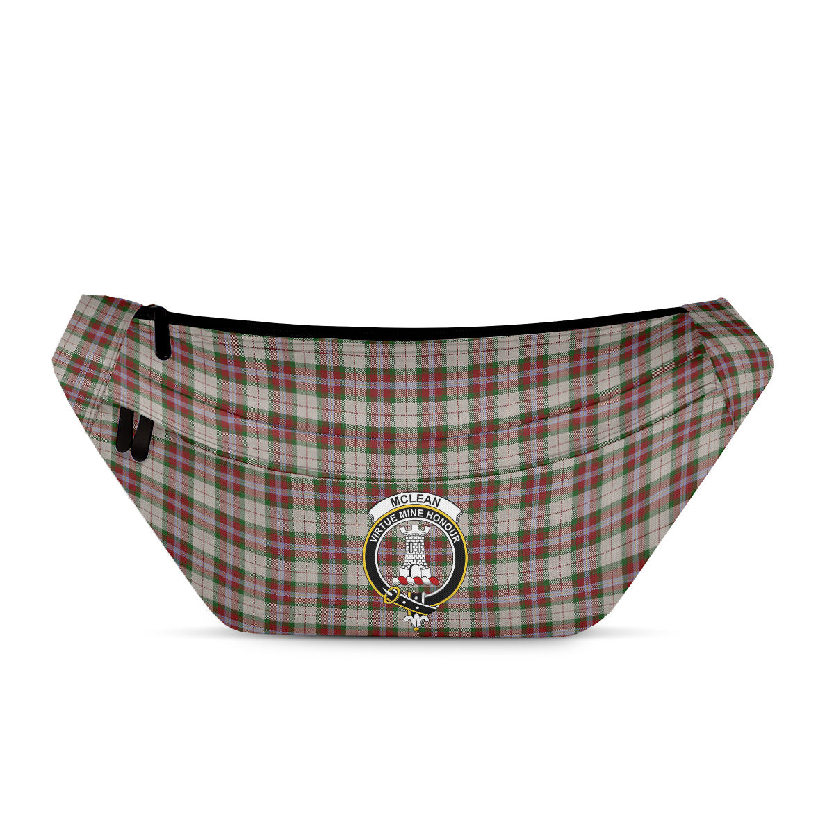 ScotsTee Shop Scottish McLean Dress Clan Crest Tartan Fanny Pack Plaid Waist Bag