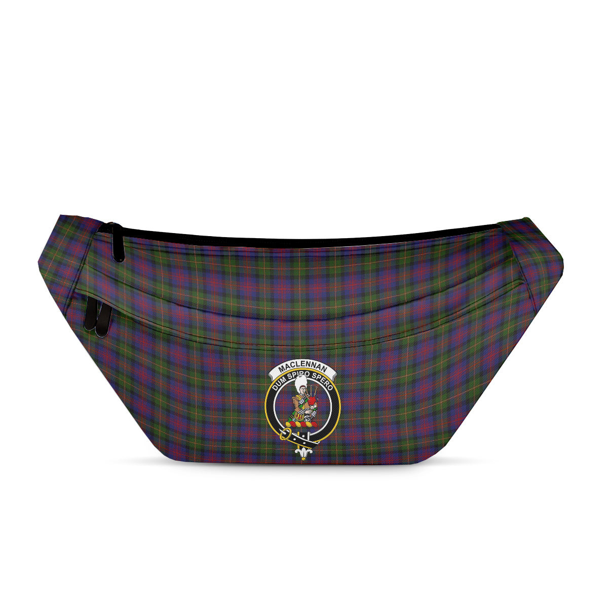 ScotsTee Shop Scottish MacLennan Clan Crest Tartan Fanny Pack Plaid Waist Bag