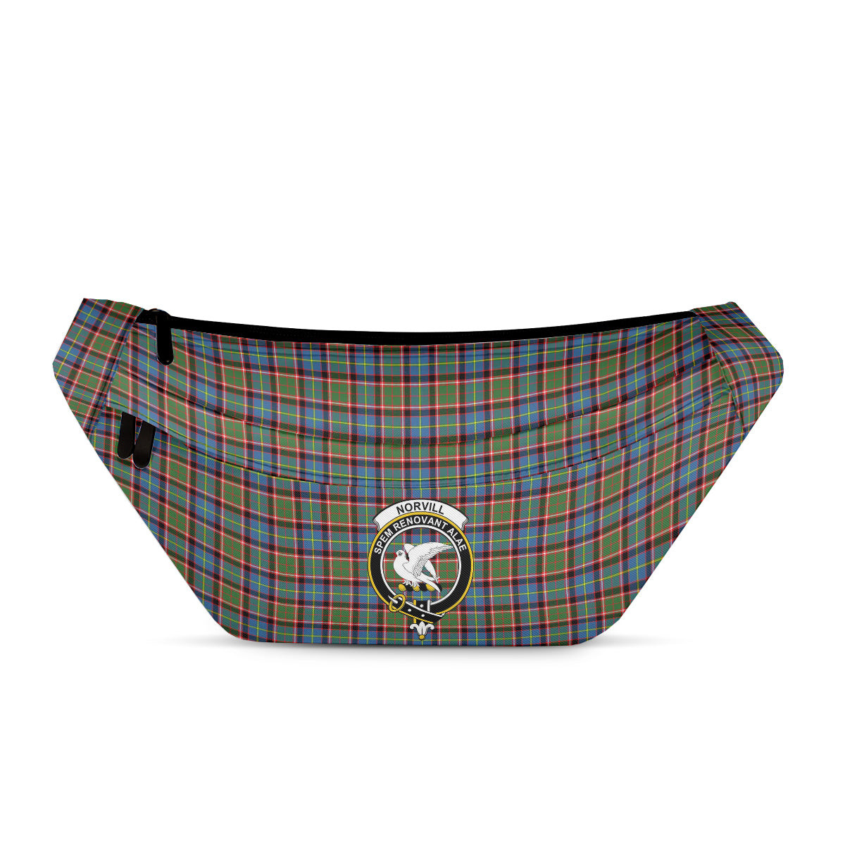 ScotsTee Shop Scottish Norvill Clan Crest Tartan Fanny Pack Plaid Waist Bag