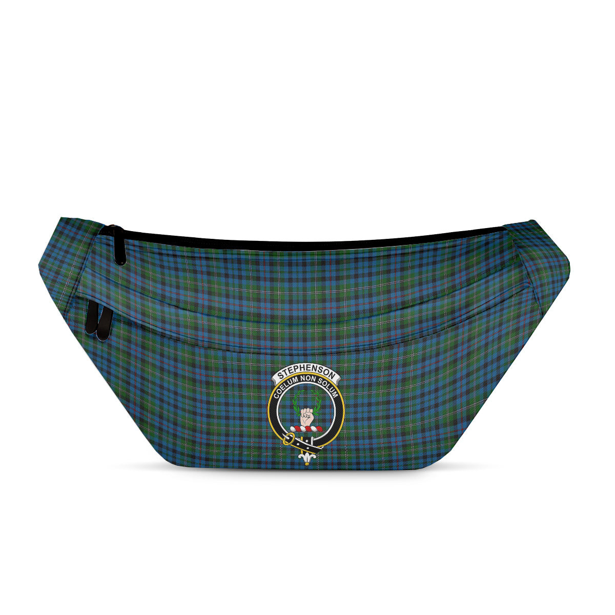 ScotsTee Shop Scottish Stephenson Hunting 2 Clan Crest Tartan Fanny Pack Plaid Waist Bag