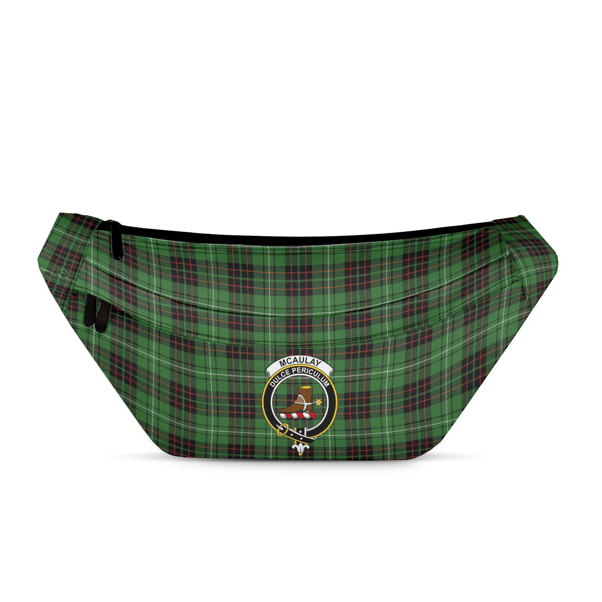 ScotsTee Shop Scottish McAulay of Lewis Ancient Clan Crest Tartan Fanny Pack Plaid Waist Bag