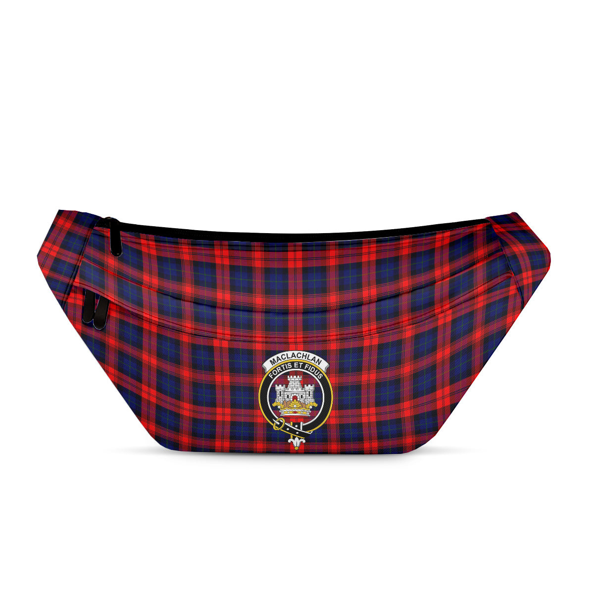 ScotsTee Shop Scottish MacLachlan Modern SC Clan Crest Tartan Fanny Pack Plaid Waist Bag