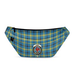 ScotsTee Shop Scottish Laing Modern Clan Crest Tartan Fanny Pack Plaid Waist Bag