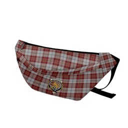 ScotsTee Shop Scottish MacPherson Dress Burgundy Dance Clan Crest Tartan Fanny Pack Plaid Waist Bag