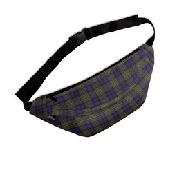 ScotsTee Shop Scottish McLellan Clan Crest Tartan Fanny Pack Plaid Waist Bag