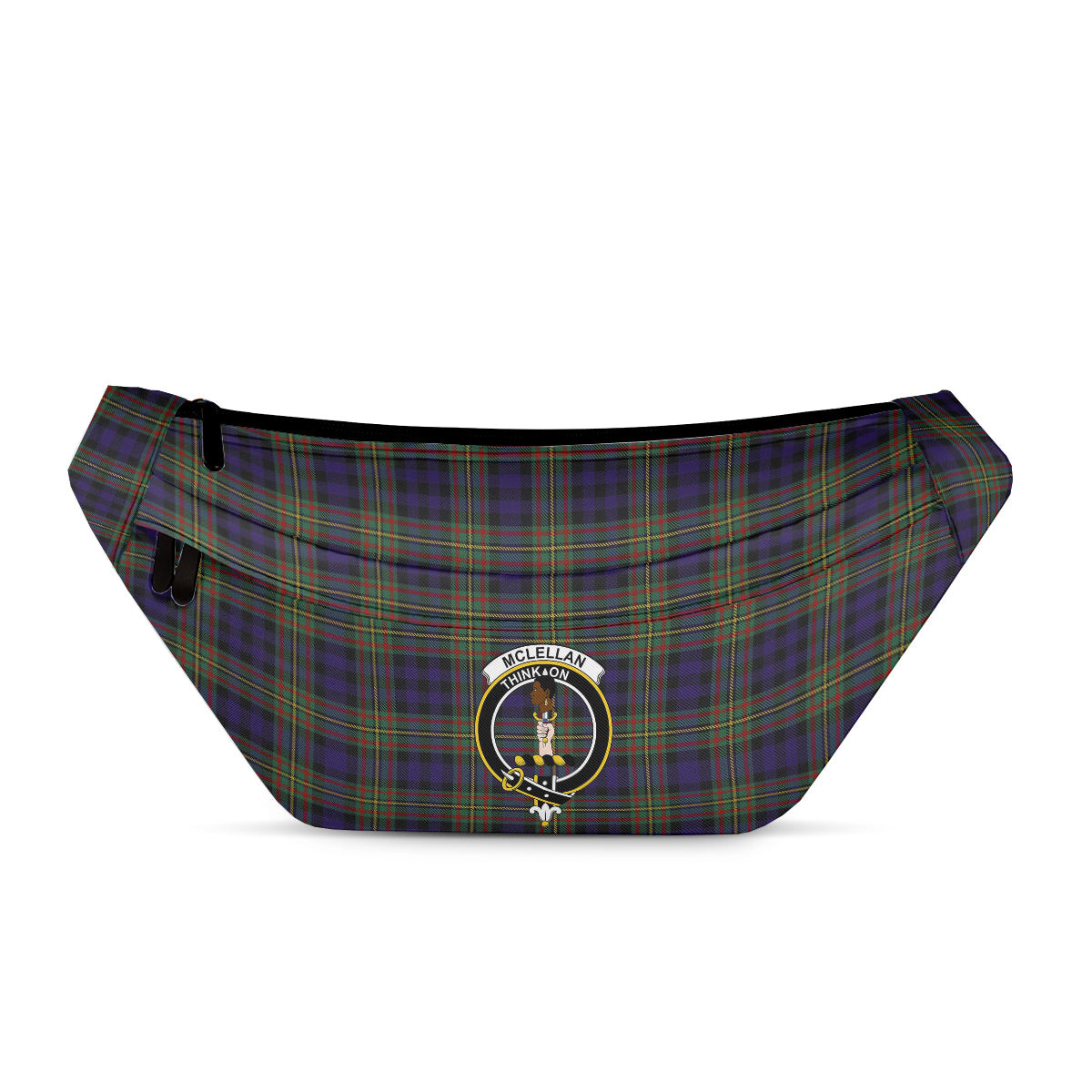 ScotsTee Shop Scottish McLellan Clan Crest Tartan Fanny Pack Plaid Waist Bag
