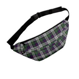 ScotsTee Shop Scottish Malcolm Dress Clan Crest Tartan Fanny Pack Plaid Waist Bag