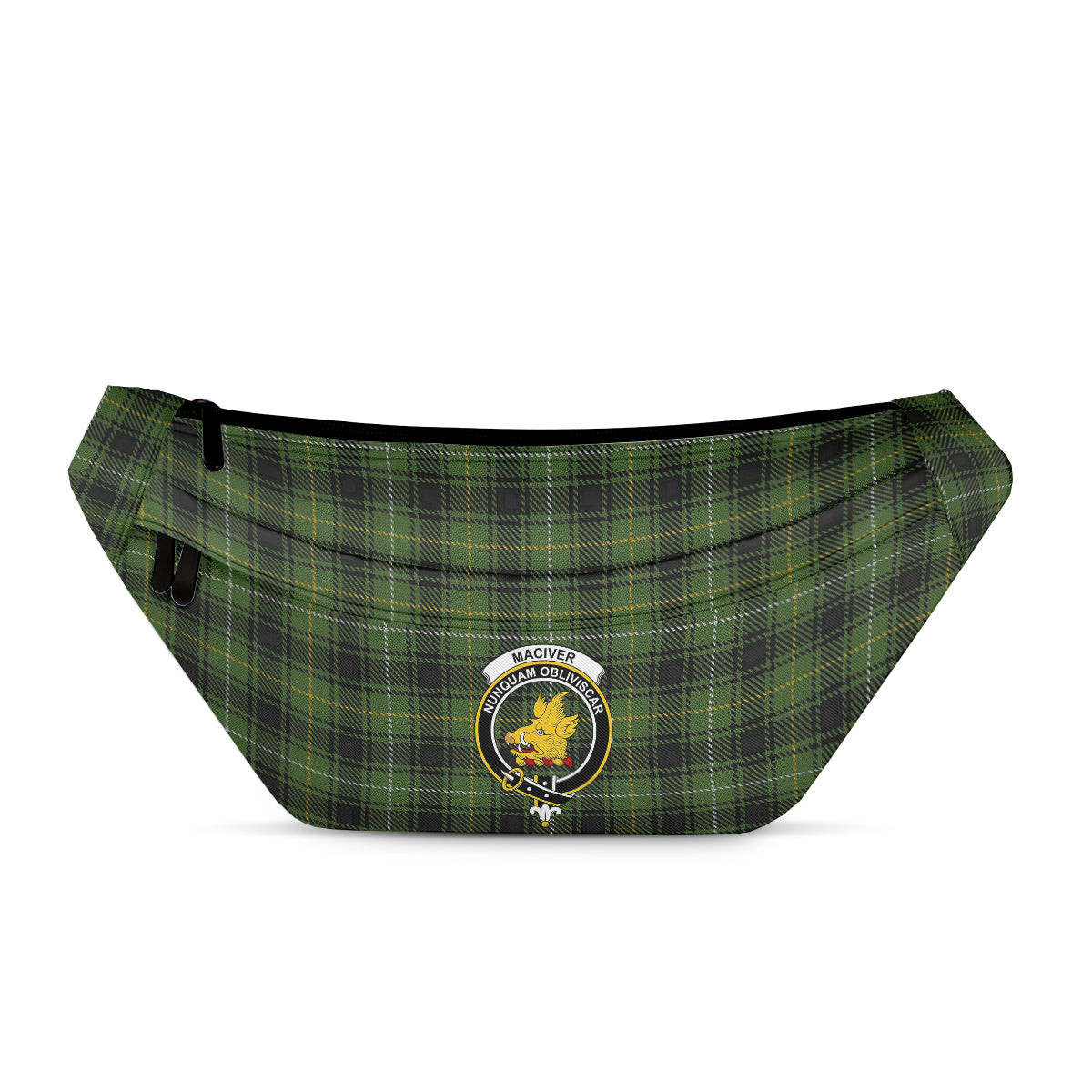 ScotsTee Shop Scottish MacIver Hunting Clan Crest Tartan Fanny Pack Plaid Waist Bag