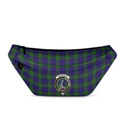 ScotsTee Shop Scottish MacKinlay Modern Clan Crest Tartan Fanny Pack Plaid Waist Bag