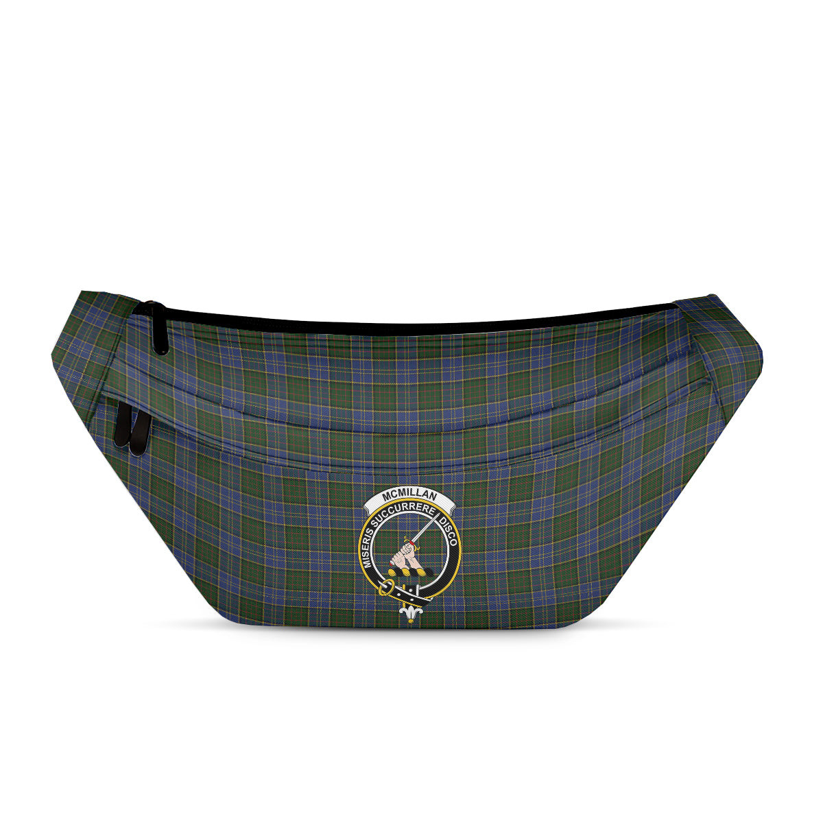 ScotsTee Shop Scottish McMillan Hunting Clan Crest Tartan Fanny Pack Plaid Waist Bag