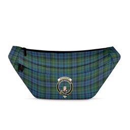 ScotsTee Shop Scottish Stevenson Hunting Red Stripe Clan Crest Tartan Fanny Pack Plaid Waist Bag