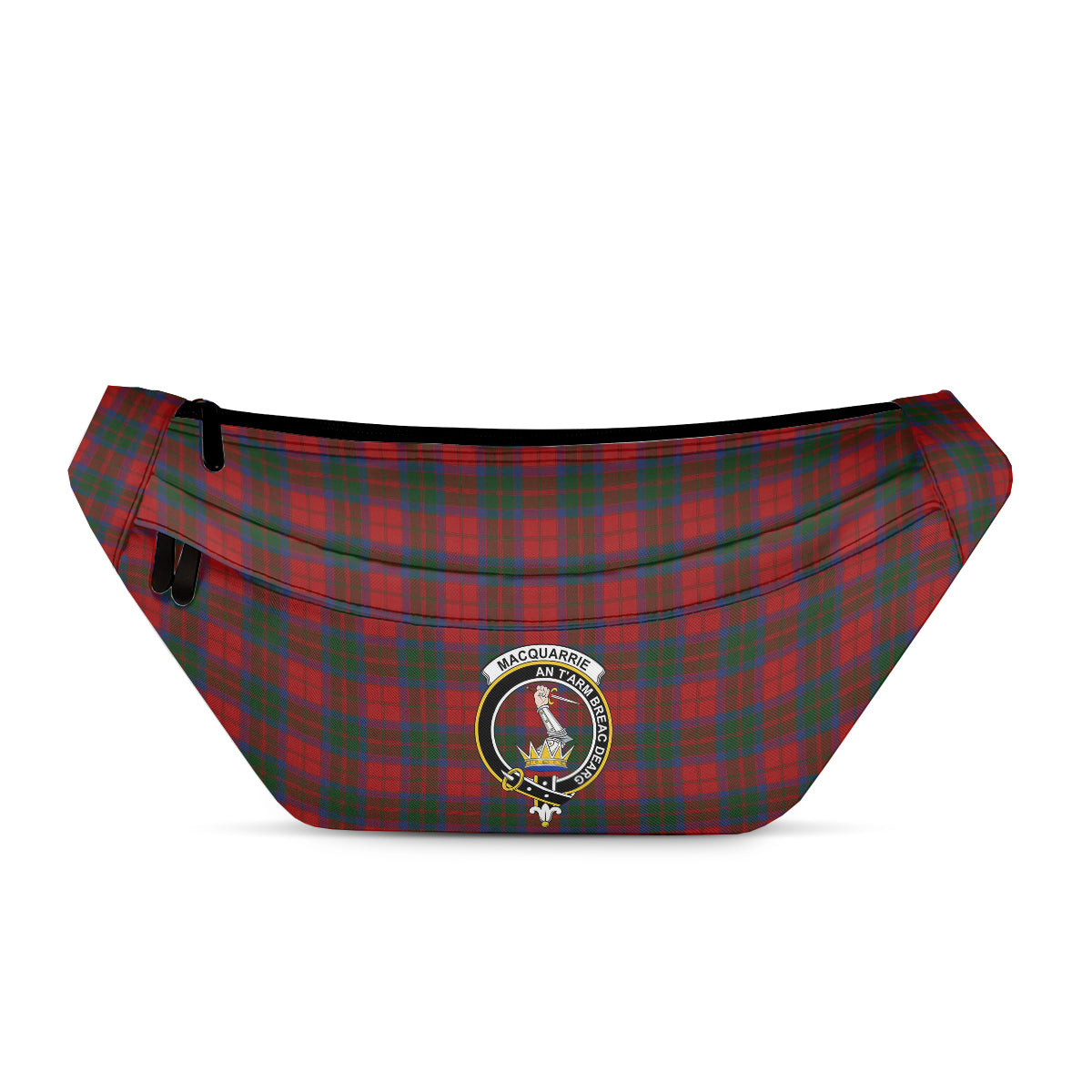 ScotsTee Shop Scottish MacQuarrie 2 Clan Crest Tartan Fanny Pack Plaid Waist Bag