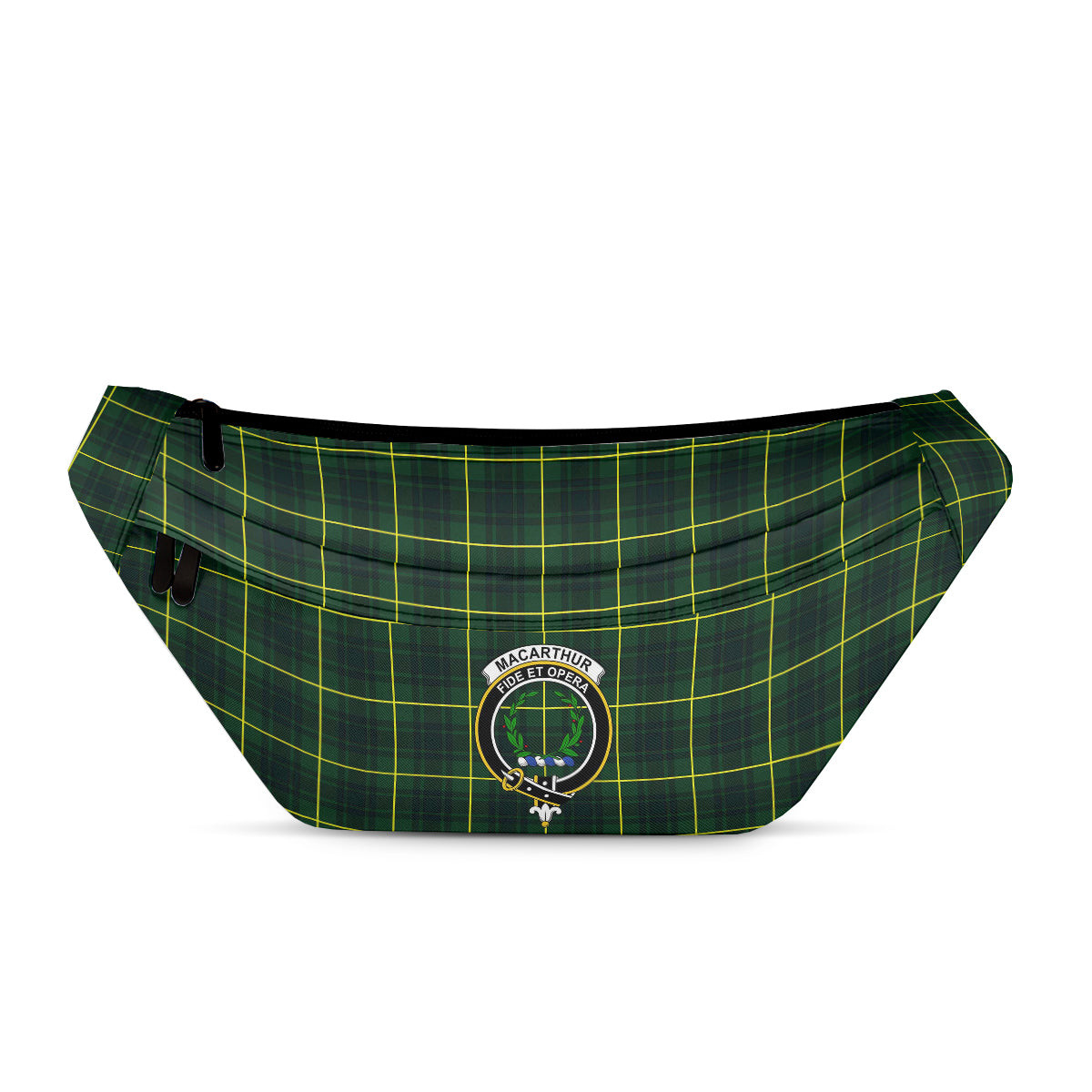 ScotsTee Shop Scottish MacArthur Modern Clan Crest Tartan Fanny Pack Plaid Waist Bag