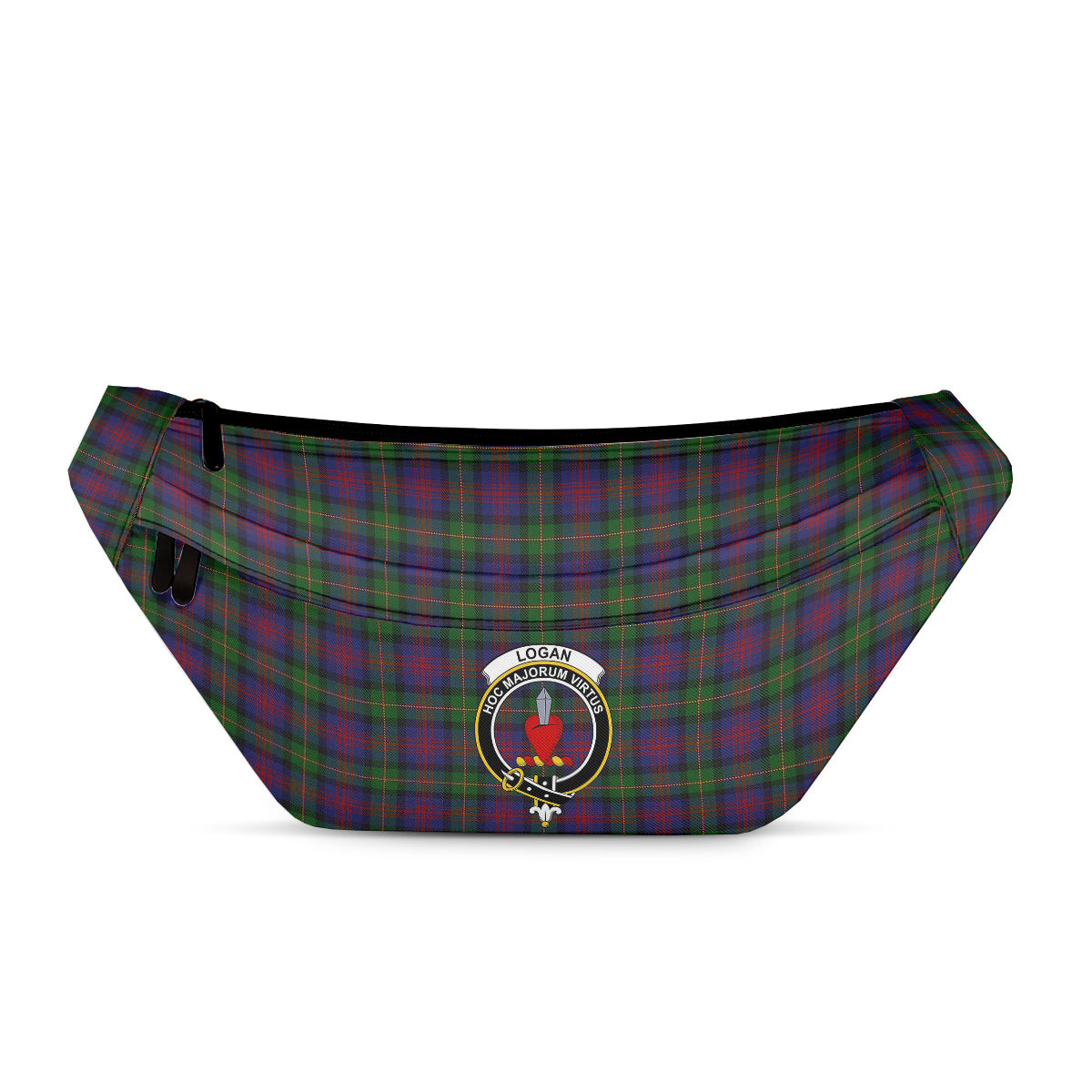 ScotsTee Shop Scottish Logan 1831 Clan Crest Tartan Fanny Pack Plaid Waist Bag
