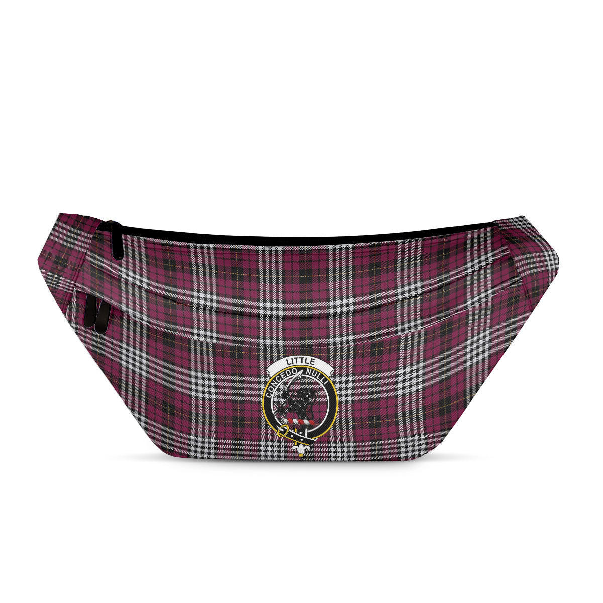 ScotsTee Shop Scottish Little of Morton Rigg Modern Clan Crest Tartan Fanny Pack Plaid Waist Bag