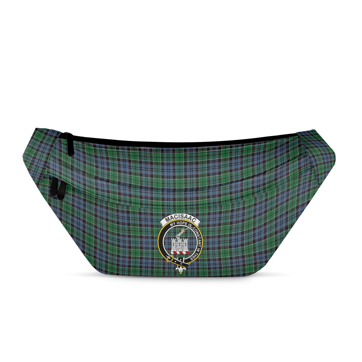 ScotsTee Shop Scottish MacIsaac Modern Clan Crest Tartan Fanny Pack Plaid Waist Bag