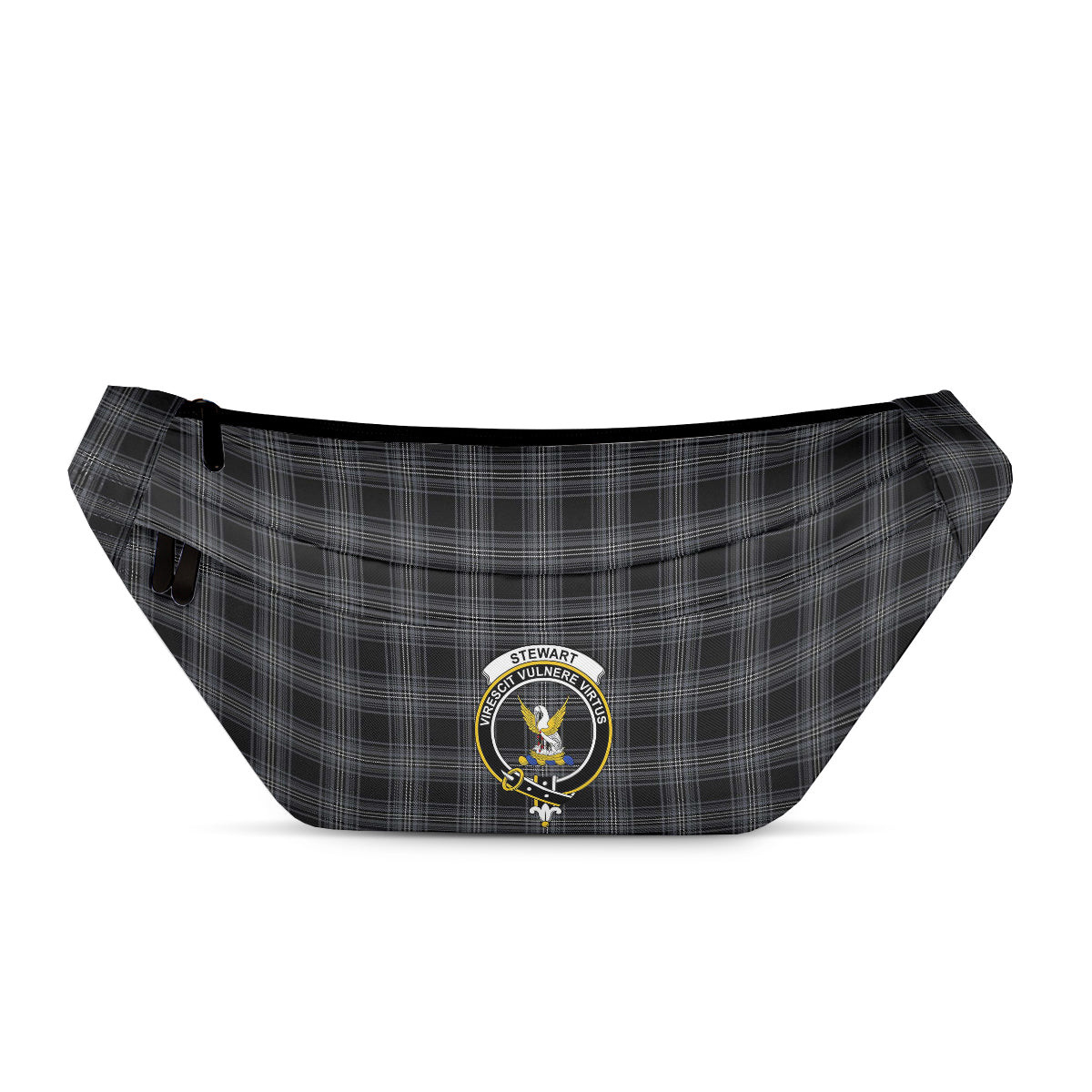 ScotsTee Shop Scottish Stewart Mourning Originaux Ancient Clan Crest Tartan Fanny Pack Plaid Waist Bag