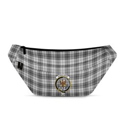 ScotsTee Shop Scottish Sandilands Grey Clan Crest Tartan Fanny Pack Plaid Waist Bag