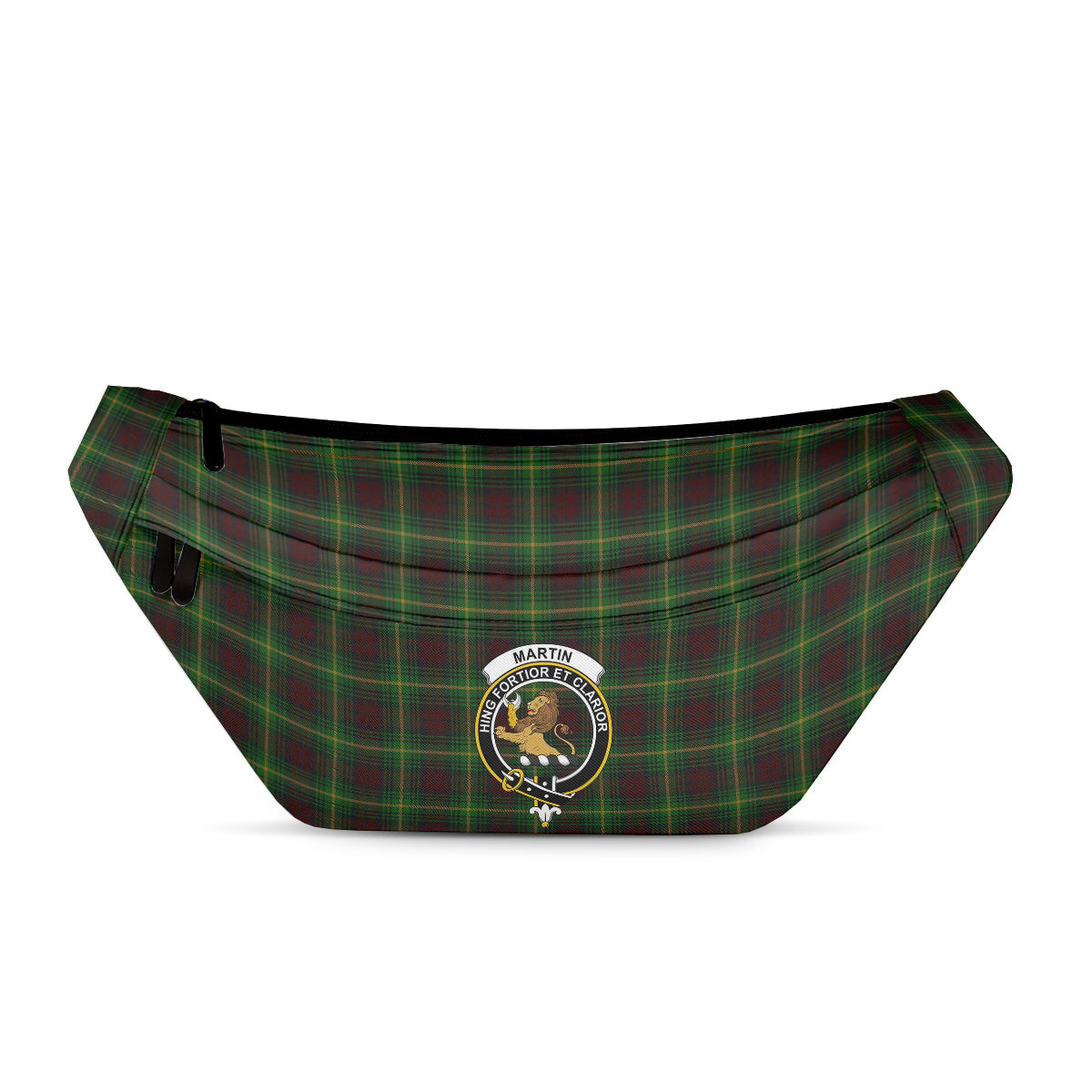 ScotsTee Shop Scottish Martin Clan Crest Tartan Fanny Pack Plaid Waist Bag