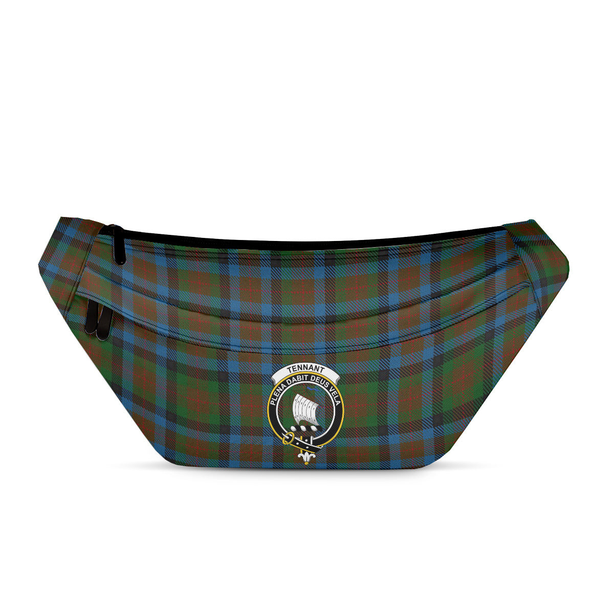 ScotsTee Shop Scottish Tennant 2 Clan Crest Tartan Fanny Pack Plaid Waist Bag