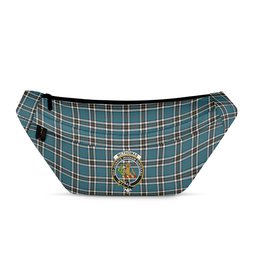 ScotsTee Shop Scottish McThomas Blue Ancient Clan Crest Tartan Fanny Pack Plaid Waist Bag