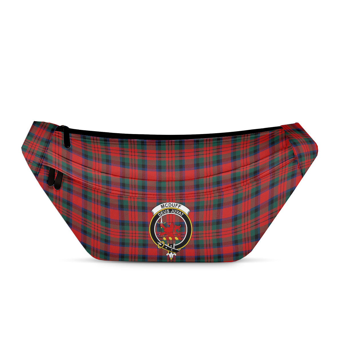 ScotsTee Shop Scottish McDuff Modern Clan Crest Tartan Fanny Pack Plaid Waist Bag