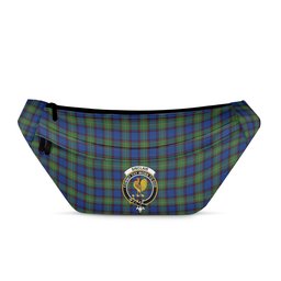 ScotsTee Shop Scottish Sinclair-Brown Modern Clan Crest Tartan Fanny Pack Plaid Waist Bag