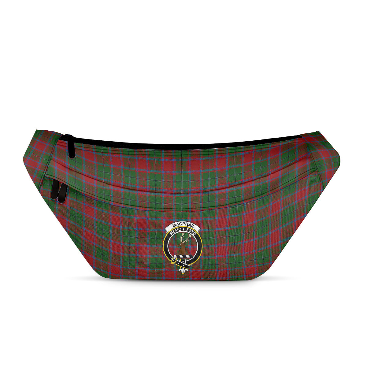 ScotsTee Shop Scottish MacPhail Blue Bands Clan Crest Tartan Fanny Pack Plaid Waist Bag