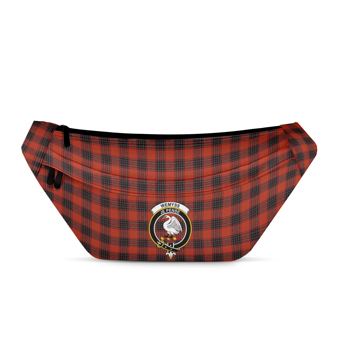 ScotsTee Shop Scottish Wemyss Ancient Clan Crest Tartan Fanny Pack Plaid Waist Bag