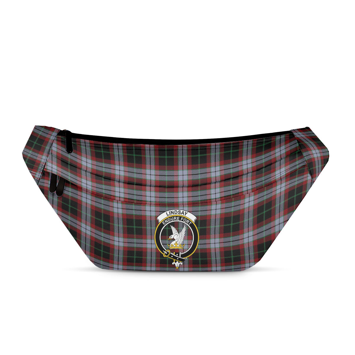 ScotsTee Shop Scottish Lindsay Hunting Ancient Clan Crest Tartan Fanny Pack Plaid Waist Bag