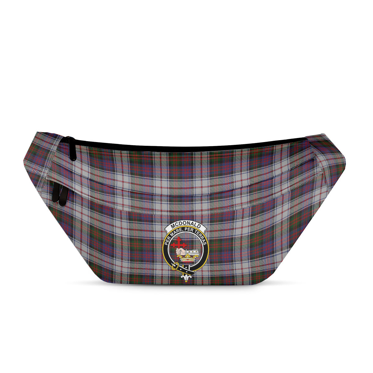 ScotsTee Shop Scottish McDonald Dress Modern Clan Crest Tartan Fanny Pack Plaid Waist Bag