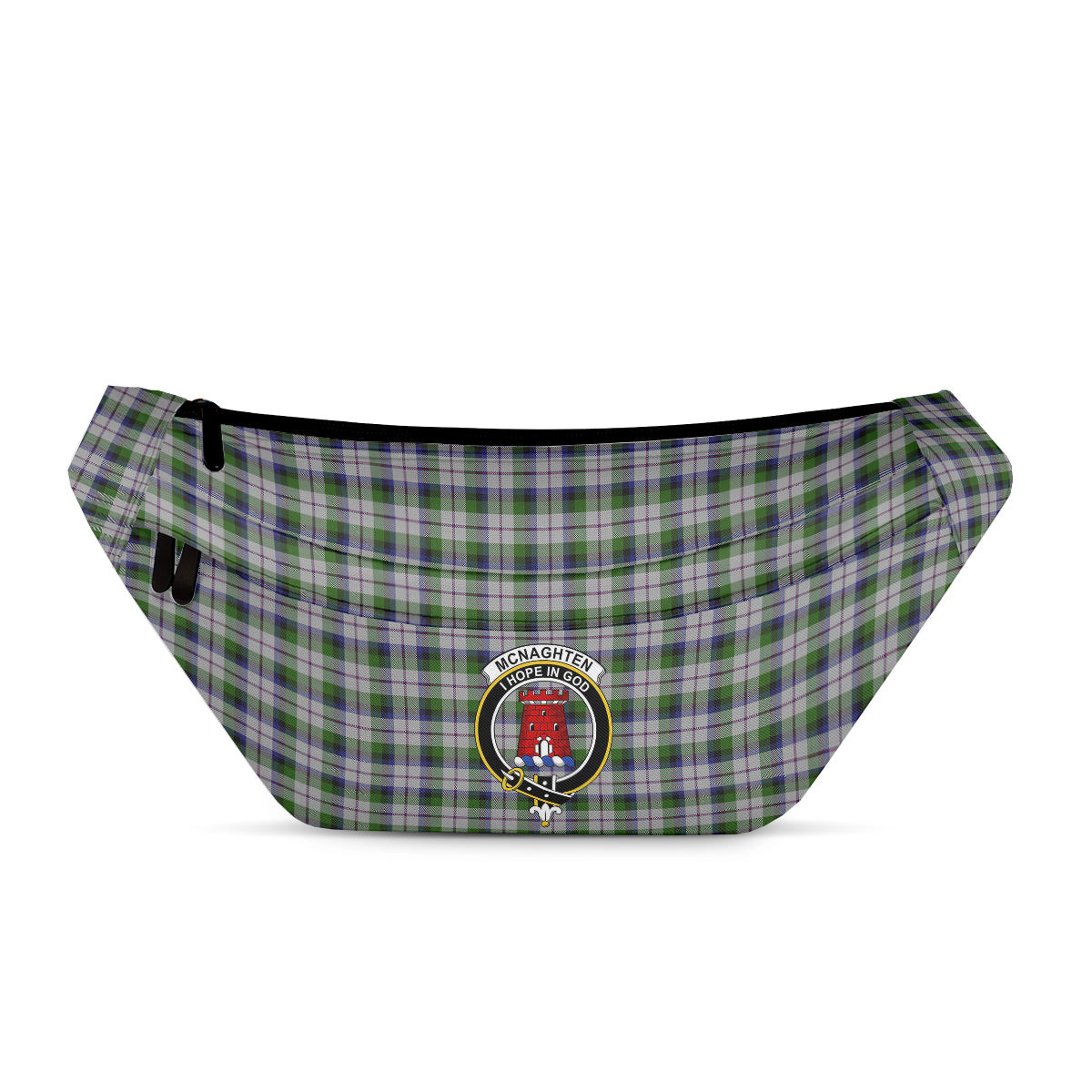 ScotsTee Shop Scottish Mcnaghten Dress Clan Crest Tartan Fanny Pack Plaid Waist Bag