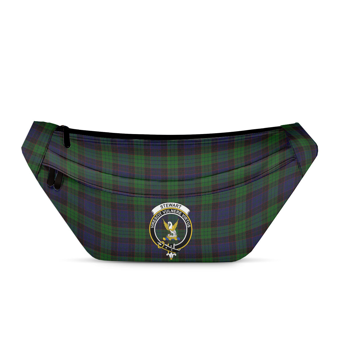 ScotsTee Shop Scottish Stewart Old Clan Crest Tartan Fanny Pack Plaid Waist Bag