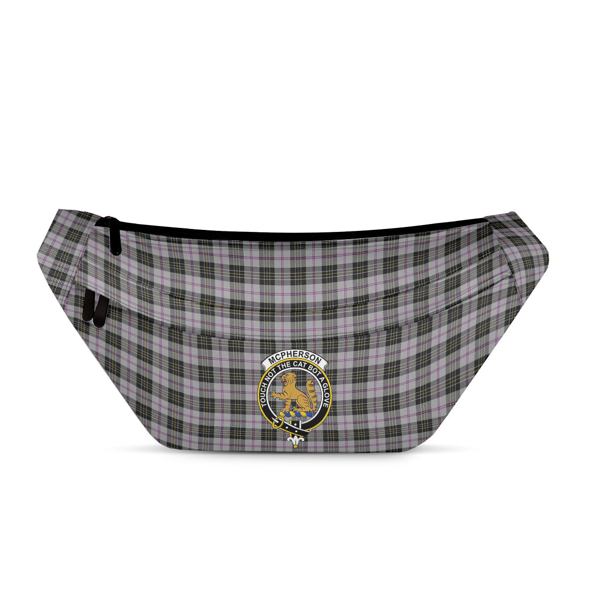 ScotsTee Shop Scottish McPherson Dress Ancient Clan Crest Tartan Fanny Pack Plaid Waist Bag