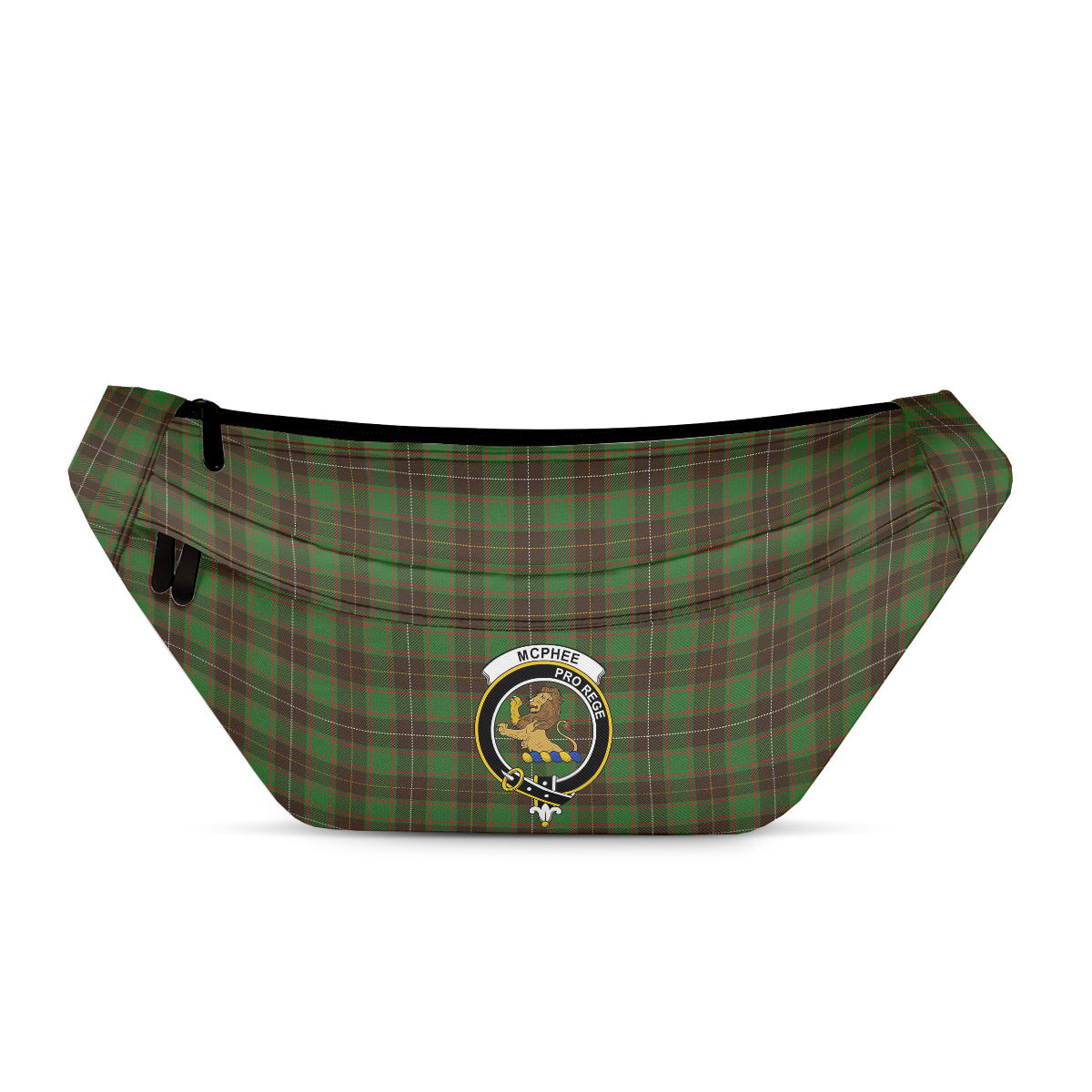 ScotsTee Shop Scottish McPhee Hunting Ancient Clan Crest Tartan Fanny Pack Plaid Waist Bag