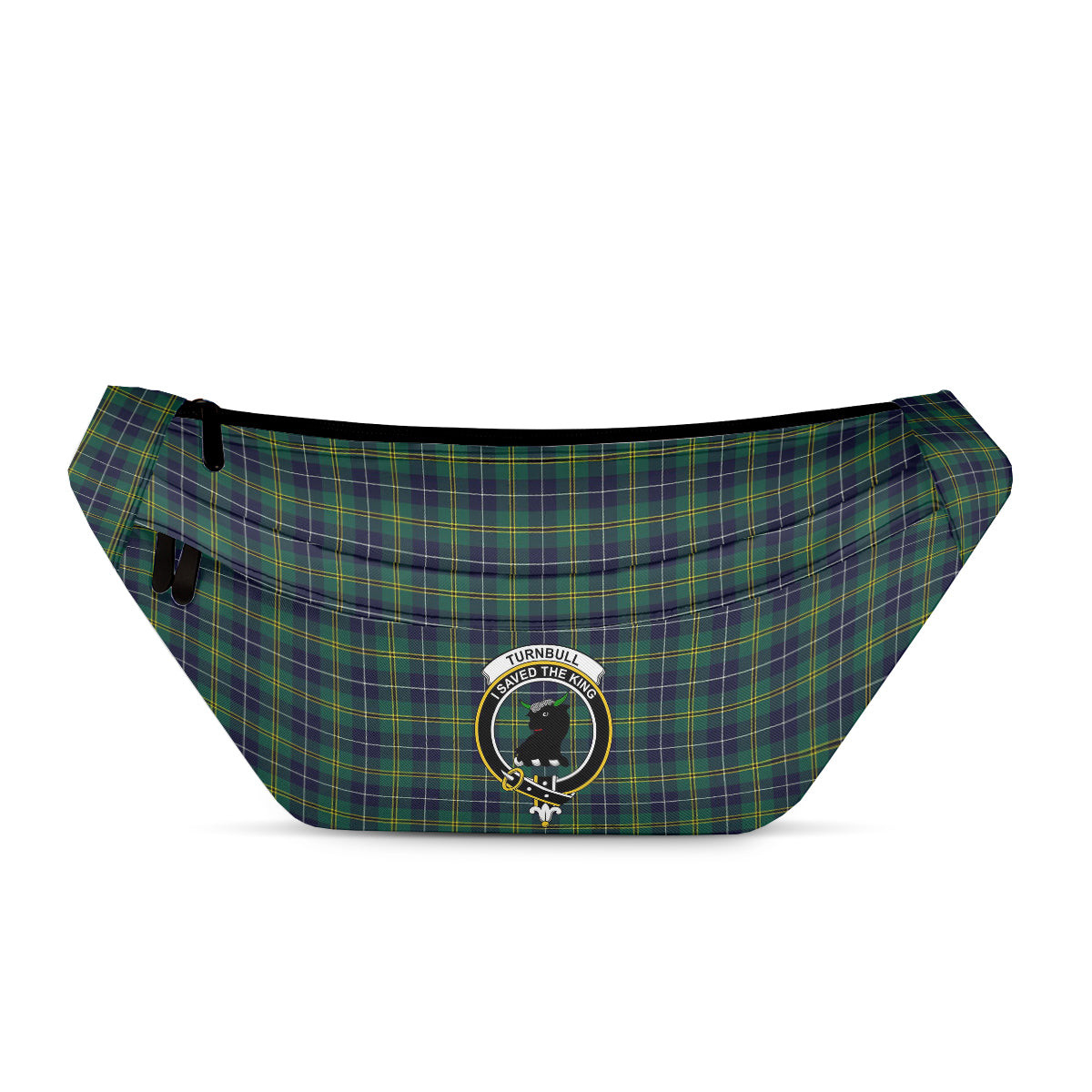 ScotsTee Shop Scottish Turnbull Hunting Modern Clan Crest Tartan Fanny Pack Plaid Waist Bag