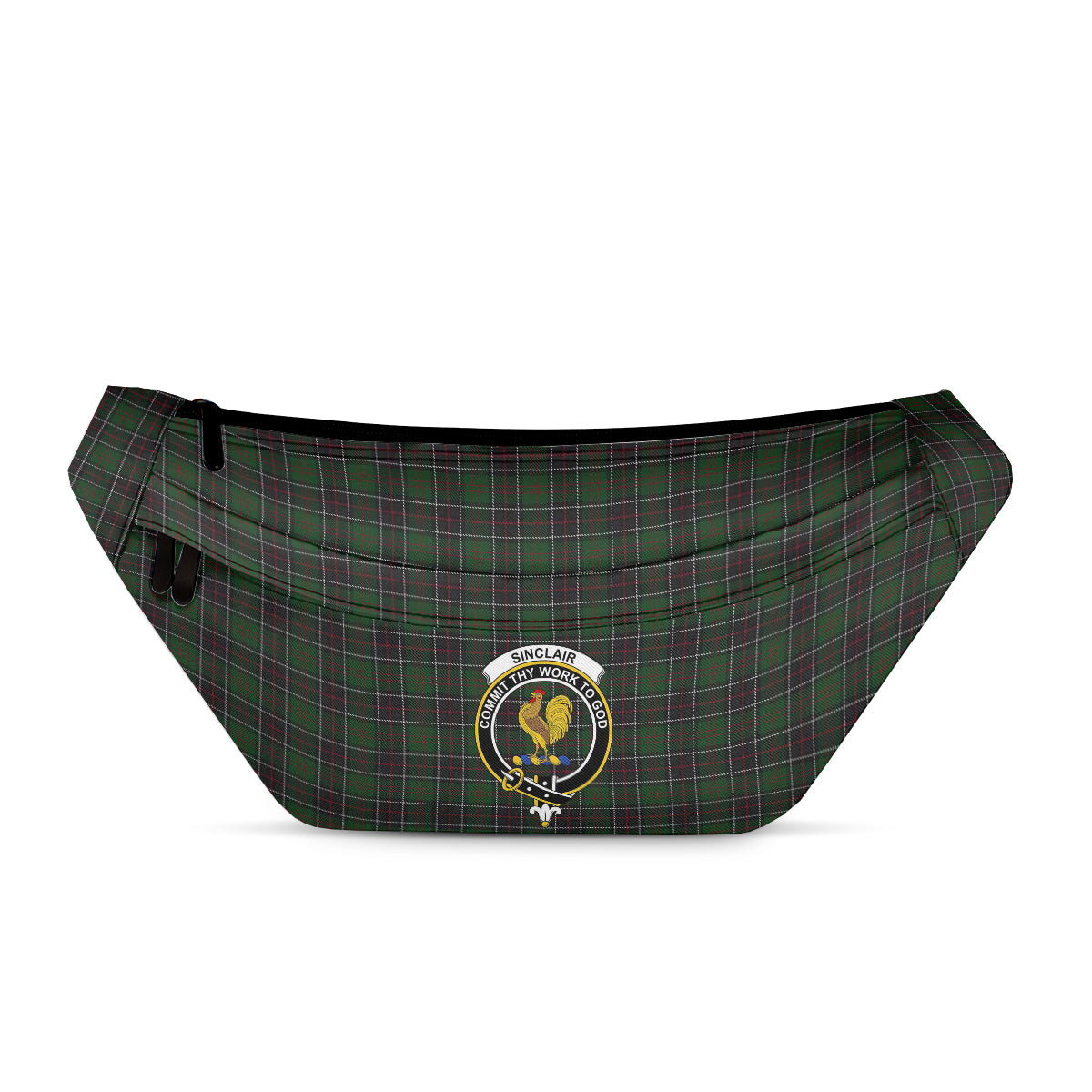 ScotsTee Shop Scottish Sinclair Hunting Clan Crest Tartan Fanny Pack Plaid Waist Bag