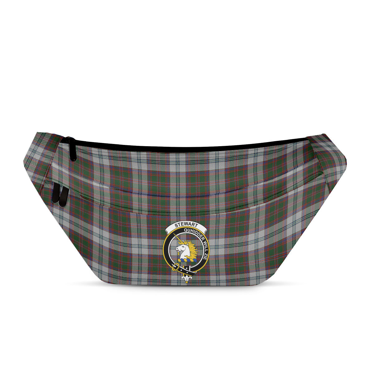 ScotsTee Shop Scottish Stewart of Appin Dress Clan Crest Tartan Fanny Pack Plaid Waist Bag