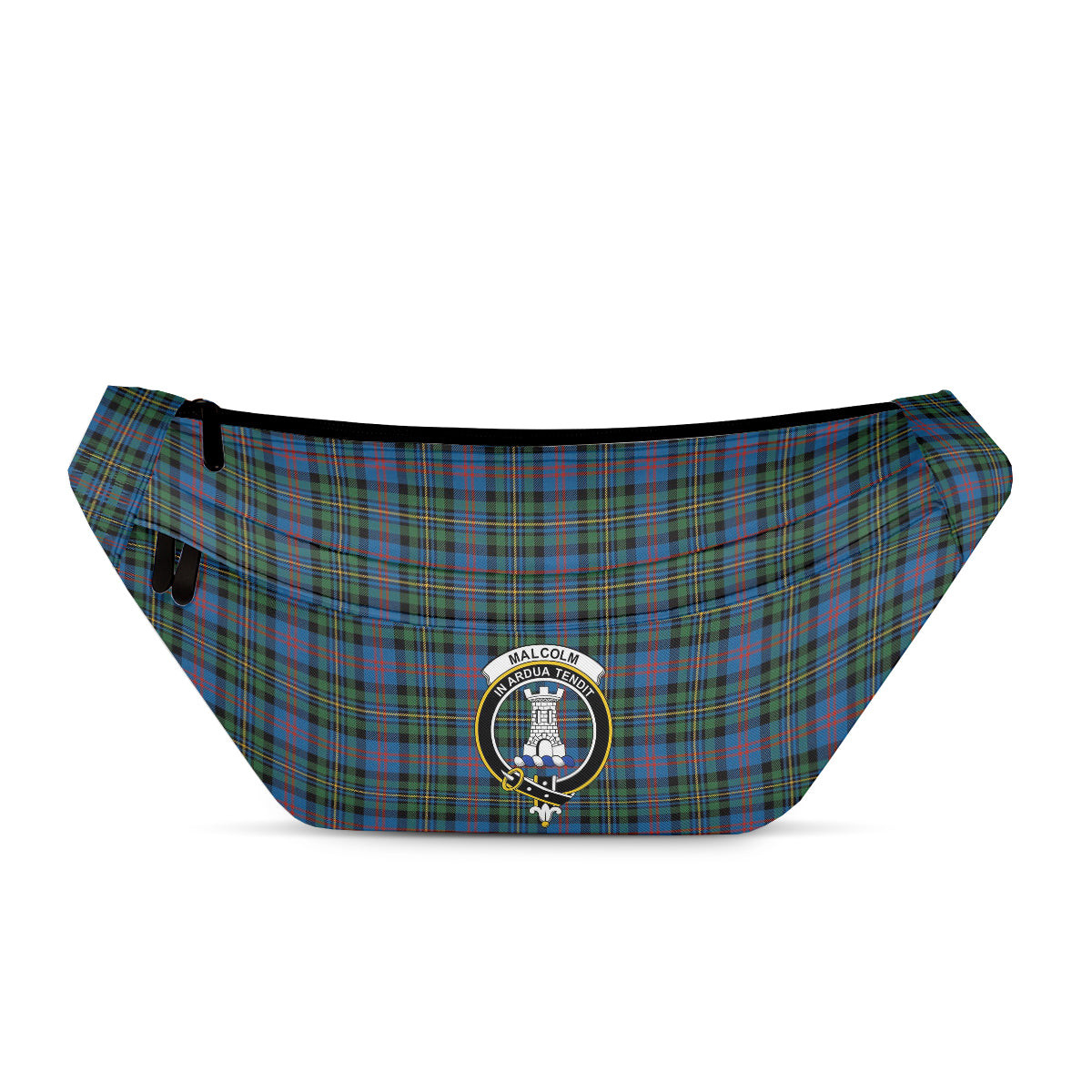 ScotsTee Shop Scottish Malcolm of Berwick Ancient Clan Crest Tartan Fanny Pack Plaid Waist Bag