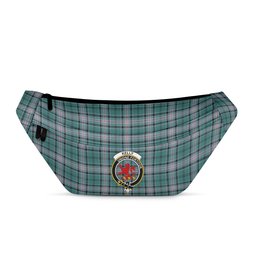 ScotsTee Shop Scottish Kelly of Sleat Hunting Modern Clan Crest Tartan Fanny Pack Plaid Waist Bag